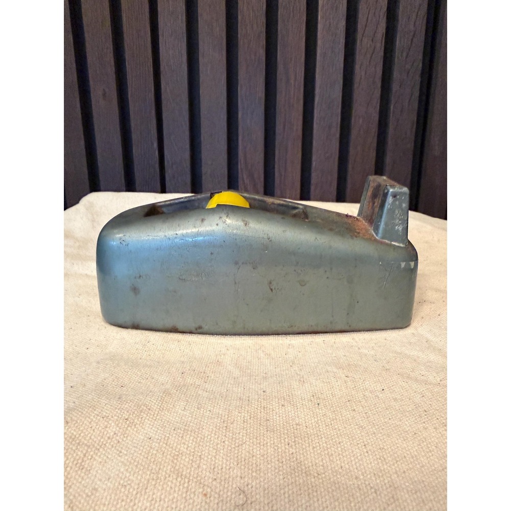 Vintage Scotch Desk Top Tape Dispenser Industrial Weighted Green/Gray Metal USA